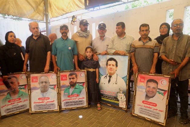 Palestinians hold solidarity rally for prisoners in Gaza City Palestinians take part in a solidarity rally outside the International Committee of the Red Cross (ICRC) headquarters in Gaza City, on July 20, 2026, in support of Palestinian prisoners held in Israeli jails. The demonstration, organized by the Prisoners Committee of the National and Islamic Forces, called for the release of prisoners and urged the international community to protect their rights and end their detention. Photo by Mohammed Salha apaimages Gaza Gaza Strip Palestinian Territory 200726_Gaza_MS_00(25) Copyright: xapaimagesxMohammedxSalhax xapaimagesx
