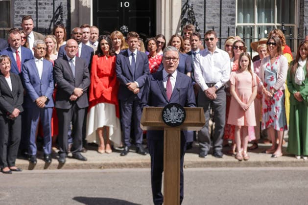 July 20, 2026, London, London, UK: London, UK. Outgoing British Prime Minister Sir Keir Starmer delivers his final speech outside 10 Downing Street in London before Andy Burnham takes office as Prime Minister, after announcing his resignation as Labour Party leader on 22 June 2026. London UK  - ZUMAl94_ 20260720_zaf_l94_039 Copyright: xDinendraxHariax