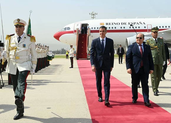 RECORD DATE NOT STATED Algeria Spain Politics Sifi Ghrieb, Algerian Prime Minister, Receives Spanish Prime Minister Pedro Sánchez in Algiers, Algeria, on July 20, 2026. Pedro Sánchez is on an official visit to Algeria. Photos: APP via the Prime Minister’s Office, ALGIERS, ALGERIA Copyright: xAlgÃ riexPressexPhotosxAPPxAlgÃ riexPressexPhotosx AlgÃ rie Espagne - Politique (6)