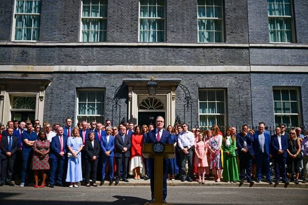 Sir Keir Starmer departs as outgoing Prime Minister, Downing Street, London, UK - 20 Jul 2026 Keir Starmer gives his final address as Prime Minister outside No.10 Downing Street Sir Keir Starmer departs as outgoing Prime Minister, Downing Street, London, UK - 20 Jul 2026, Credit:Victoria Jones Shutterstock PA ROTA - B68 Avalon United Kingdom, London, Downing Street  Copyright: xVictoriaxJones Shutterstockx xPAxROTAx-xB68x xAvalonx 1117545139