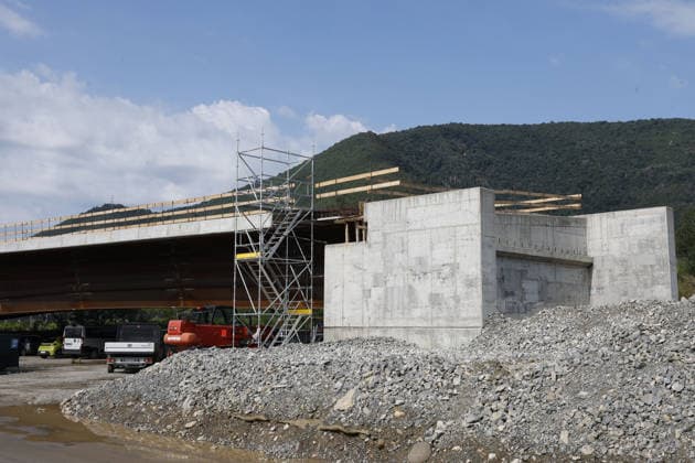 News - Matteo Salvini Visits Raccordo A4-Valtrompia CONCESIO, ITALY - JULY 20: A general view of site during the technical inspection at the construction site of the Raccordo Autostradale A4 - Valtrompia, at Codolazza base camp on July 20, 2026 in Concesio near Brescia, Italy. The motorway link between the A4 motorway and Valtrompia is a strategic infrastructure managed by Anas, aimed at connecting the main motorway network with the industrial hubs and urban centres of the Brescia valley. Concesio Brescia Italy Copyright: xRichardxMorganox xLiveMediax LPN_2574691