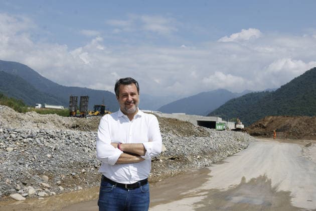 News - Matteo Salvini Visits Raccordo A4-Valtrompia CONCESIO, ITALY - JULY 20: Matteo Salvini, Vice President of the Council of Ministers of the Italian Republic and Minister of Infrastructure and Transport during the technical inspection at the construction site of the Raccordo Autostradale A4 - Valtrompia, at Codolazza base camp on July 20, 2026 in Concesio near Brescia, Italy. The motorway link between the A4 motorway and Valtrompia is a strategic infrastructure managed by Anas, aimed at connecting the main motorway network with the industrial hubs and urban centres of the Brescia valley. Concesio Brescia Italy Copyright: xRichardxMorganox xLiveMediax LPN_2574728