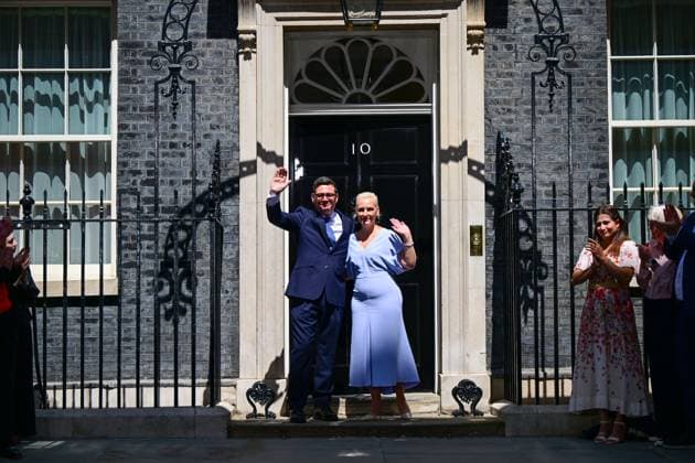 Andy Burnham becomes Prime Minister, Downing Street, London, UK - 20 Jul 2026 Prime Minister Andy Burnham and wife Marie-France van Heel at No.10 Downing Street Andy Burnham becomes Prime Minister, Downing Street, London, UK - 20 Jul 2026, Credit:Victoria Jones Shutterstock PA ROTA - B68 Avalon United Kingdom, London, Downing Street  Copyright: xVictoriaxJones Shutterstockx xPAxROTAx-xB68x xAvalonx 1117551798