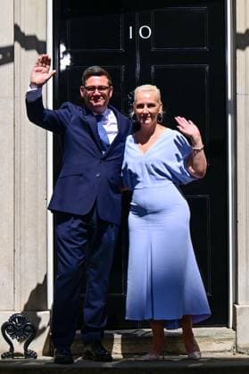 Andy Burnham becomes Prime Minister, Downing Street, London, UK - 20 Jul 2026 Prime Minister Andy Burnham and wife Marie-France van Heel at No.10 Downing Street Andy Burnham becomes Prime Minister, Downing Street, London, UK - 20 Jul 2026, Credit:Victoria Jones Shutterstock PA ROTA - B68 Avalon United Kingdom, London, Downing Street  Copyright: xVictoriaxJones Shutterstockx xPAxROTAx-xB68x xAvalonx 1117551816