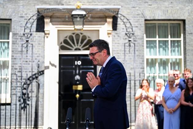 Andy Burnham becomes Prime Minister, Downing Street, London, UK - 20 Jul 2026 Andy Burnham gives his inaugural speech as Prime Minister outside No.10 Downing Street Andy Burnham becomes Prime Minister, Downing Street, London, UK - 20 Jul 2026, Credit:Victoria Jones Shutterstock PA ROTA - B68 Avalon United Kingdom, London, Downing Street  Copyright: xVictoriaxJones Shutterstockx xPAxROTAx-xB68x xAvalonx 1117553694