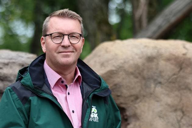 Thueringer Zoopark Erfurt 20.07.2026, Erfurt, Thueringer Zoopark, Eroeffnung der neuen Anlage der Roten Pandas und Stachelschweine im Bild: Zoodirektor Jan Schleinitz *** Thuringian Zoopark Erfurt, July 20, 2026, Erfurt, Thuringian Zoopark, Opening of the new red panda and porcupine enclosure; pictured: Zoo Director Jan Schleinitz