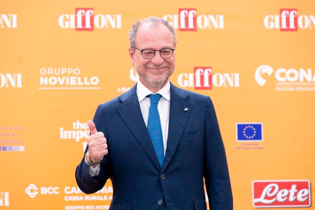 July 20, 2026, Giffoni Valle Piana, Salerno, Italy: Vice president of the Italian Chamber of Deputies Giorgio Mule attends the photocall at 56th Giffoni Film Festival 2026 in Giffoni Valle Piana, Salerno, Italy on July 20, 2026. Giffoni Valle Piana Italy  - ZUMAl175 20260720_zip_l175_050 Copyright: xFrancescoxLucianox