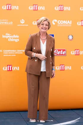 July 20, 2026, Giffoni Valle Piana, Salerno, Italy: Italian Minister of Labour and Social Policies Marina Calderone attends the photocall at 56th Giffoni Film Festival 2026 in Giffoni Valle Piana, Salerno, Italy on July 20, 2026. Giffoni Valle Piana Italy  - ZUMAl175 20260720_zip_l175_054 Copyright: xFrancescoxLucianox