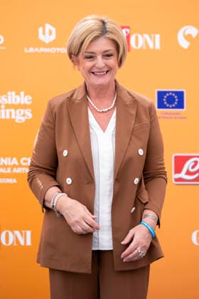 July 20, 2026, Giffoni Valle Piana, Salerno, Italy: Italian Minister of Labour and Social Policies Marina Calderone attends the photocall at 56th Giffoni Film Festival 2026 in Giffoni Valle Piana, Salerno, Italy on July 20, 2026. Giffoni Valle Piana Italy  - ZUMAl175 20260720_zip_l175_057 Copyright: xFrancescoxLucianox