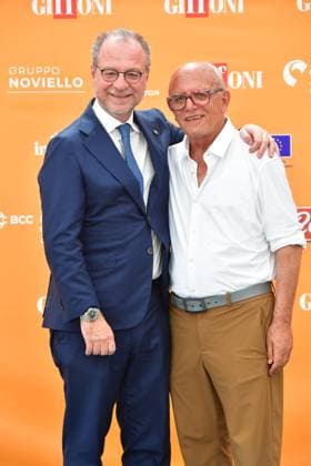 IPA86843300 - Giffoni Vallepiana Giffoni Festival 2026. Pictured: Giorgio Mule and Claudio Gubitosi  Copyright: xVincenzoxLandix xVincenzoxLandix 86843300
