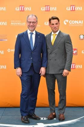 IPA86843310 - Giffoni Vallepiana Giffoni Festival 2026. Pictured: Giorgio Mule and Jacopo Gubitosi  Copyright: xVincenzoxLandix xVincenzoxLandix 86843310