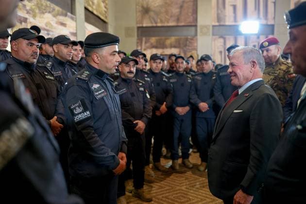 Jordan’s king meets rescue team after Venezuela mission Jordan’s King Abdullah II meets members of the Jordan International Search and Rescue Team of the Public Security Directorate and Civil Defense following their return from a humanitarian mission in Venezuela after two earthquakes struck the country, in Amman, Jordan, on July 20, 2026. Photo by Royal Hashemite Court apaimages Amman Amman Jordan 200726_Jordan_JPO_00(1) Copyright: xapaimagesxRoyalxHashemitexCourtxx xapaimagesx