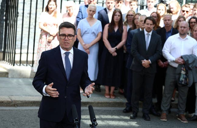 July 20, 2026, London, United Kingdom: New Prime Minister and Leader of the Labour Party Andy Burnham delivers his inaugural speech as UK s new Prime Minister. London United Kingdom  - ZUMAs197 20260720_aaa_s197_084 Copyright: xFredxDuvalx
