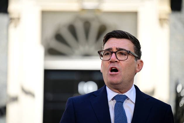 . 20 07 2026. London, United Kingdom. New UK Prime Minister Andy Burnham and wife Marie-France van Heel arriving at No10 Downing Street in London. Pic: i-Images Pool  xi-Imagesx xPoolx IIM-26910-0094