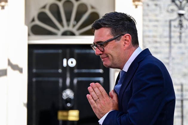 . 20 07 2026. London, United Kingdom. New UK Prime Minister Andy Burnham and wife Marie-France van Heel arriving at No10 Downing Street in London. Pic: i-Images Pool  xi-Imagesx xPoolx IIM-26910-0106