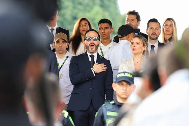 July 20, 2026, Medellin, Antioquia, Colombia: Colombia s president-elect Abelardo De la Espriella takes part during the Independence Day of Colombia military parade in Medellin, Colombia on July 20, 2026. Medellin Colombia  - ZUMAvp1_ 20260720_zia_vp1_012 Copyright: xCamiloxMorenox