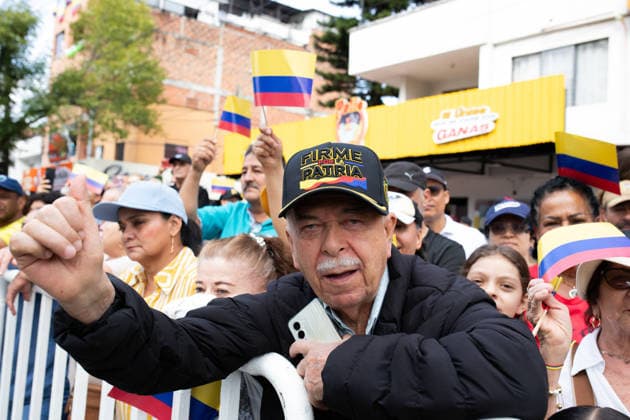 July 20, 2026, Medellin, Antioquia, Colombia: Colombia s president-elect Abelardo De la Espriella takes part during the Independence Day of Colombia military parade in Medellin, Colombia on July 20, 2026. Medellin Colombia  - ZUMAvp1_ 20260720_zia_vp1_022 Copyright: xCamiloxMorenox