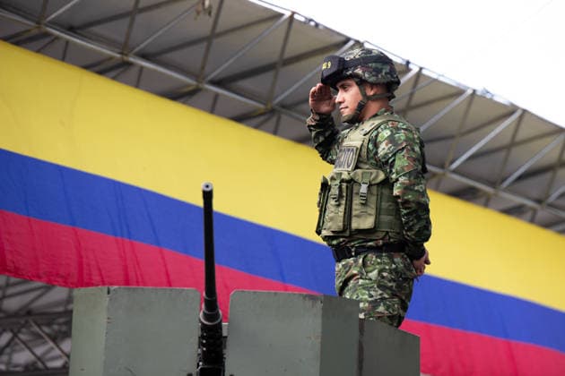 July 20, 2026, Medellin, Antioquia, Colombia: Colombia s president-elect Abelardo De la Espriella takes part during the Independence Day of Colombia military parade in Medellin, Colombia on July 20, 2026. Medellin Colombia  - ZUMAvp1_ 20260720_zia_vp1_029 Copyright: xCamiloxMorenox