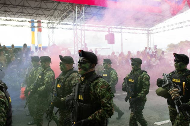 July 20, 2026, Medellin, Antioquia, Colombia: Colombia s president-elect Abelardo De la Espriella takes part during the Independence Day of Colombia military parade in Medellin, Colombia on July 20, 2026. Medellin Colombia - ZUMAvp1_ 20260720_zia_vp1_032 Copyright: xCamiloxMorenox