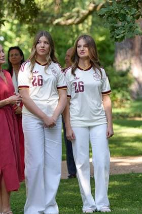King Felipe VI, Queen Letizia, Princess Leonor and Princess Infanta Sofia at royal reception to honour the Spain Soccer team after their victory in the World Cup USA and Mexico 2026 in Madrid on Modany, 20 July 2026 Cordon Press 