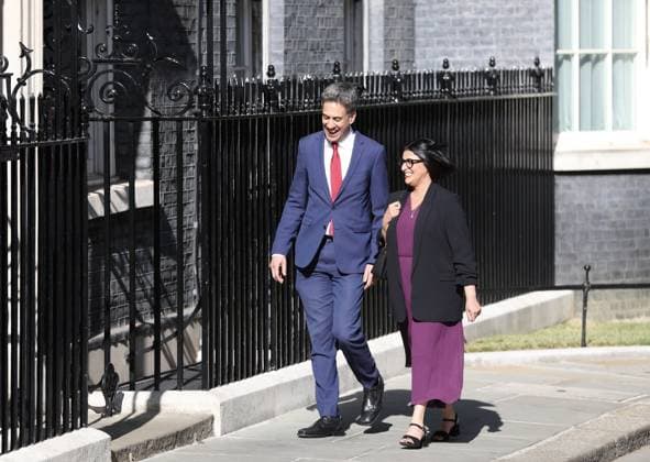 Politicians arrive at Downing Street amid cabinet formation process LONDON, UNITED KINGDOM - JULY 20: Edward Miliband and Shabana Mahmood arrive at 10 Downing Street as part of UK Prime Minister Andy Burnham’s process of forming his cabinet, in London, united Kingdom, on July 20, 2026. Zeynep Demir Anadolu London United Kingdom. Editorial use only. Please get in touch for any other usage.  Copyright: x2026xAnadoluxZeynepxDemirx