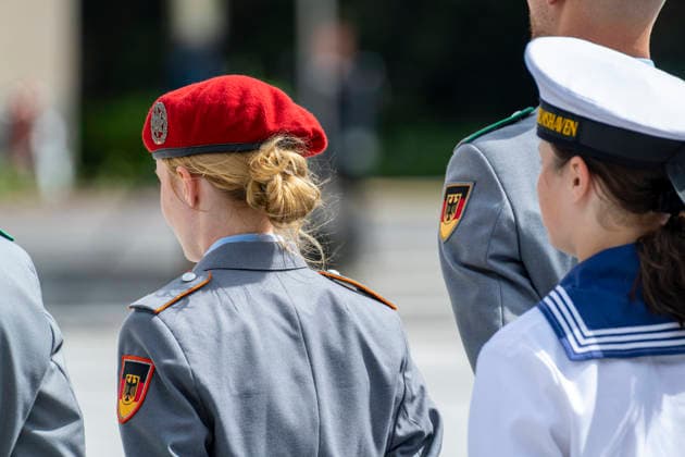 Ceremonial Oath-Taking at the Bendlerblock, Berlin, Germany, July 20, 2026—245 female and male recruits of the Bundeswehr take their oath at the Bendlerblock on the occasion of the 82nd anniversary of July 20, 1944. They pledge their commitment to the free democratic basic