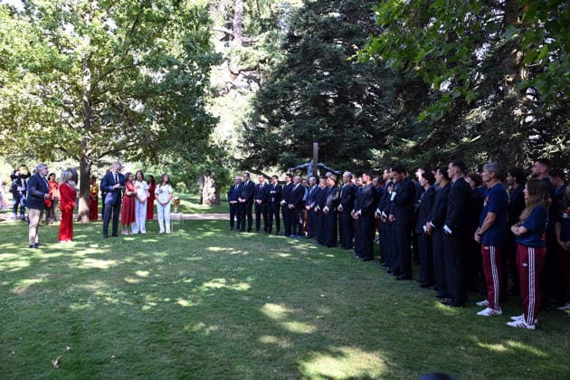 The Royal Family holds an audience with the Spanish National Soccer Team, champions of the 2026 FIFA World Cup. Their Majesties King Felipe VI and Queen Letizia, Princess Leonor, and Infanta Sofía during the audience with the Spanish National Soccer Team after it was crowned winner of the FIFA World Cup against Argentina on July 20, 2026, in Madrid, Spain. The King and Queen, along with their two daughters, received the Spanish National Soccer Team at the Zarzuela Palace after the team’s victory over Argentina the previous day in New York. This event marked the start of a series of official and public celebrations, which culminates with La Roja in Cibeles Square presenting the title to the fans. SOCCER PEOPLE WORLD CUP José Spain  Copyright: xJosÃ xOlivax 7677913