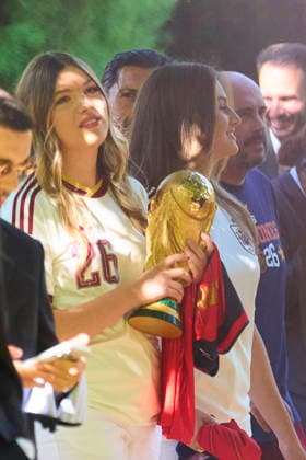 20-07-2026 Madrid King Felipe and Queen Letizia and Princess Leonor and Princess Infanta Sofia during a meeting with the players of the Spanish football team after winning the 2026 World Cup at Zarzuela palace in Madrid. No Spain Â  Copyright: xPPEx