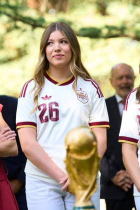 20-07-2026 Madrid Princess Infanta Sofia during a meeting with the players of the Spanish football team after winning the 2026 World Cup at Zarzuela palace in Madrid. No Spain Â  Copyright: xPPEx