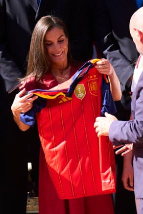 20-07-2026 Madrid Queen Letizia during a meeting with the players of the Spanish football team after winning the 2026 World Cup at Zarzuela palace in Madrid. No Spain Â  Copyright: xPPEx