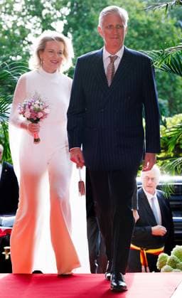 Queen Mathilde of Belgium and King Philippe - Filip of Belgium pictured during a concert on the eve of Belgium s National Day, Monday 20 July 2026 at the Novum theatre in Brussels. This classical music concert is organized by the Queen Elisabeth Competition, in collaboration with the Belgian National Orchestra.  BENOITxDOPPAGNE 181591083