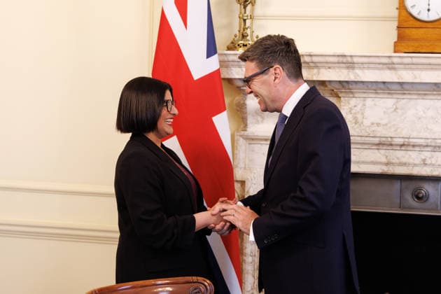 Prime Minister Andy Burnham appoints Cabinet 20 07 2026. London, United Kingdom. Prime Minister Andy Burnham reappoints Shabana Mahmood as Secretary of State for the Home Department in 10 Downing Street., Credit:Ben Perry B66 Avalon United Kingdom, Greater London, London, 10 Downing Street  Copyright: xBenxPerryx xB66x xAvalonx 1117603543