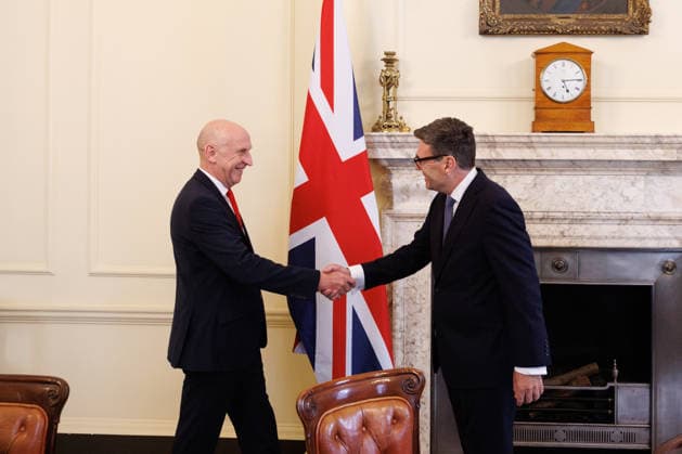Prime Minister Andy Burnham appoints Cabinet 20 07 2026. London, United Kingdom. Prime Minister Andy Burnham appoints John Healey as Chancellor of the Exchequer in 10 Downing Street., Credit:Ben Perry B66 Avalon United Kingdom, Greater London, London, 10 Downing Street  Copyright: xBenxPerryx xB66x xAvalonx 1117603576