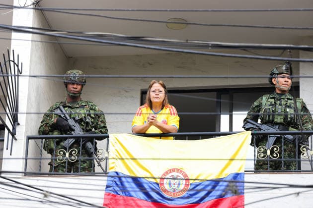 Colombia s president-elect Abelardo De la Espriella takes part during the Independence Day of Colombia military parade in Medellin, Colombia on July 20, 2026. Photo by: Camilo Moreno Long Visual Press Medellin Antioquia Colombia Copyright: xCamiloxMorenox