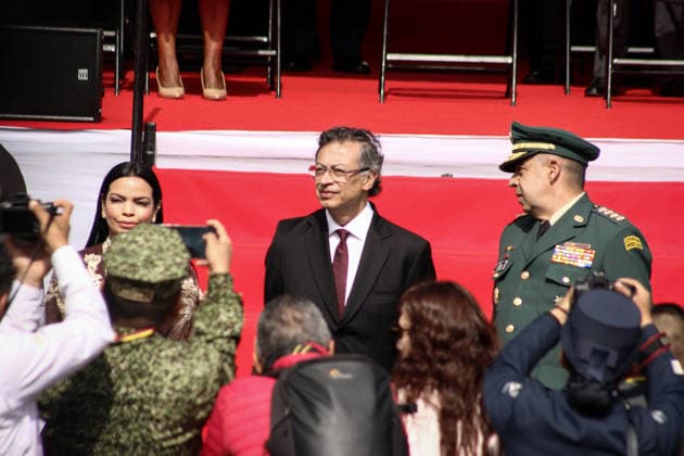 July 20, 2026, Bogota, Bogota D.C, Colombia: Colombian president Gustavo Petro takes part during the Independence Day of Colombia military parade in Bogota, Colombia on July 20, 2026. Bogota Colombia - ZUMAvp1_ 20260720_zia_vp1_059 Copyright: xJorgexLondonox