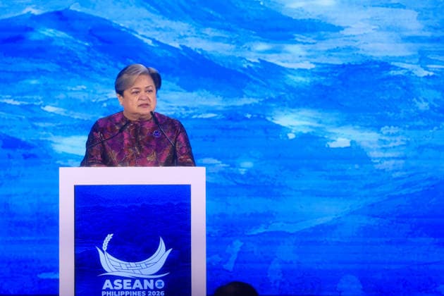 ASEAN Foreign Ministers Meeting 2026 commences in the Philippines METRO MANILA, PHILIPPINES - JULY 21: Philippines Foreign Secretary Theresa Lazaro delivers a remark during the opening ceremony for the 59th ASEAN Foreign Ministers Meeting, in Pasay City, Metro Manila, Philippines, on July 21, 2026. The week-long summit, which will last until July 24, gathers foreign ministers and top diplomats from ASEAN member states and major powers, including those from Turkiye, the United States, China, Russia, Japan and several European Union countries to discuss international and regional issues surrounding geopolitical challenges, energy supplies, trade, food, security cooperation as well as Myanmar civil war and the impacts of US-Iran conflict. Dani  Copyright: x2026xAnadoluxDanielxCengx