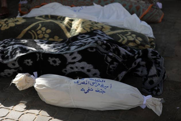 Mourners bid farewell to six members of al-Masri family Mourners bid farewell to the bodies of Firas al-Masri, his wife, and their four children after they were killed in an Israeli airstrike that targeted a house belonging to the al-Masri family on al-Thalathini Street in Gaza City, on July 21, 2026. Photo by Bilal Osama apaimages Gaza city Gaza Strip Palestinian Territory 210726_Gaza_BO_01(15) Copyright: xapaimagesxBilalxOsamax xapaimagesx