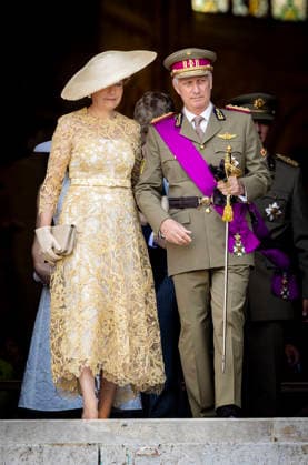 21-07-2026 Brussels Queen Mathilde and King Philippe - Filip at the Te Deum at the Sainte-Gudule cathedral during the Belgian national day in Brussels. Â  Copyright: xPPEx