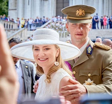 Royals At National Day Celebrations - Brussels King Philippe of Belgium attends the Te Deum ceremony at St. Michael Cathedral in Brussels, Belgium on July 21, 2026, in honor of Belgian National Day alongside Queen Mathilde and their children—Princesses Elisabeth and Eleonore, and Princes Gabriel and Emmanuel. Photo by Olivier Polet ABACAPRESS.COM Brussels Belgium  Copyright: xPoletxOlivier ABACAx