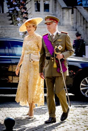 21-07-2026 Brussels Queen Mathilde and King Philippe - Filip at the Te Deum at the Sainte-Gudule cathedral during the Belgian national day in Brussels. Â  Copyright: xPPEx