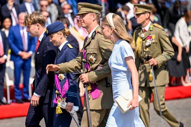 Military and civilian parade for the national Day 2026 BRUSSELS, BELGIUM - JULY 21 : Prince Emmanuel of Belgium, Prince Gabriel of Belgium, Princess Eleonore of Belgium, Princess Elisabeth of Belgium attend the military and civilian parade for the national Day 2026 on July 21, 2026 in Brussels, Belgium, 21 07 2026 Brussels Belgium  Copyright: xDidierxLebrunx