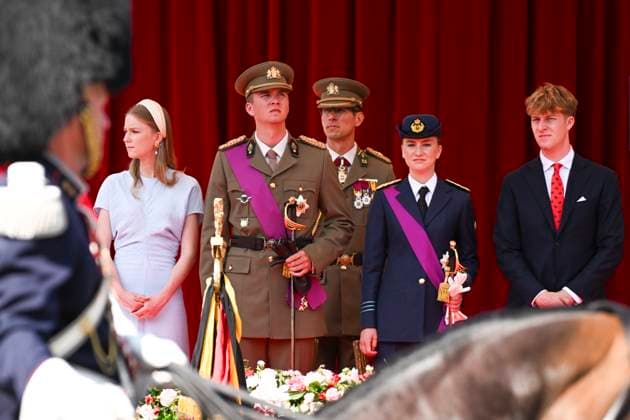 Military and civilian parade for the national Day 2026 BRUSSELS, BELGIUM - JULY 21 : Prince Emmanuel of Belgium, Prince Gabriel of Belgium, Princess Eleonore of Belgium, Princess Elisabeth of Belgium attend the military and civilian parade for the national Day 2026 on July 21, 2026 in Brussels, Belgium, 21 07 2026 Brussels Belgium  Copyright: xDidierxLebrunx