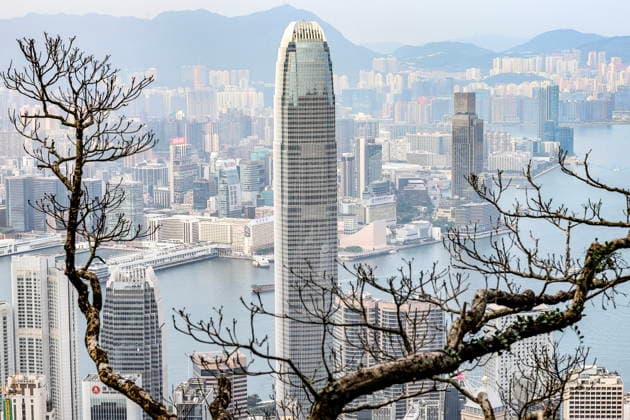CHINA, HONG KONG - JULY 21, 2026: A view of the International Finance Centre (IFC) and Victoria Harbour. Mikhail Sinitsyn TASS  95295074