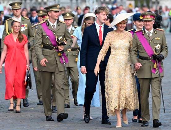 Military and civilian parade for the national Day 2026 BRUSSELS, BELGIUM - JULY 21 : King Philippe, Queen Mathilde, Princess Elisabeth, Princess Eleonore, Prince Gabriel, Prince Emmanuel, attend the military and civilian parade for the national Day 2026 on July 21, 2026 in Brussels, Belgium, 21 07 2026 Brussels Belgium  Copyright: xDidierxLebrunx