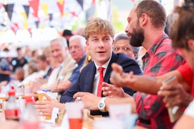 Resto National - National Day 2026 BRUSSELS, BELGIUM - JULY 21 : King Philippe of Belgium, Queen Mathilde of Belgium, Prince Emmanuel of Belgium, Prince Gabriel of Belgium, Princess Eleonore of Belgium, Princess Elisabeth of Belgium attend the Tout le Monde à Table (Everyone to the Table), a Resto National initiative at Place du Jeu de Balle for the national Day 2026 on July 21, 2026 in Brussels, Belgium, 21 07 2026 Brussels Belgium  Copyright: xXpix