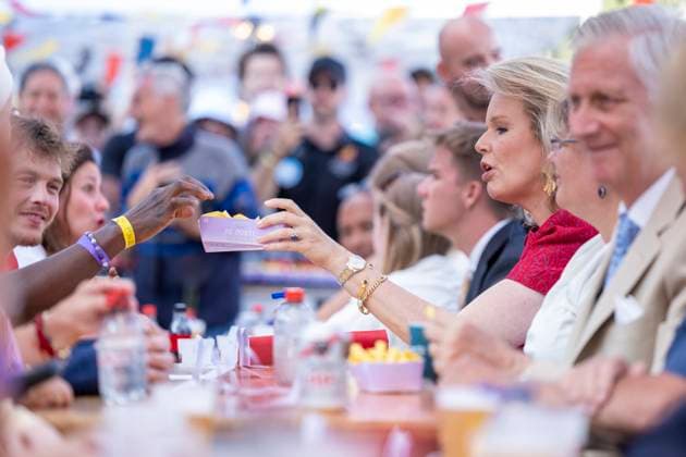 Resto National - National Day 2026 BRUSSELS, BELGIUM - JULY 21 : King Philippe of Belgium, Queen Mathilde of Belgium, Prince Emmanuel of Belgium, Prince Gabriel of Belgium, Princess Eleonore of Belgium, Princess Elisabeth of Belgium attend the Tout le Monde à Table (Everyone to the Table), a Resto National initiative at Place du Jeu de Balle for the national Day 2026 on July 21, 2026 in Brussels, Belgium, 21 07 2026 Brussels Belgium  Copyright: xXpix