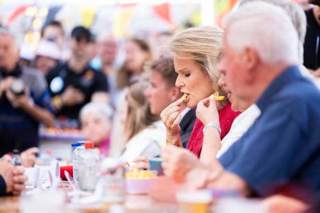 Resto National - National Day 2026 BRUSSELS, BELGIUM - JULY 21 : King Philippe of Belgium, Queen Mathilde of Belgium, Prince Emmanuel of Belgium, Prince Gabriel of Belgium, Princess Eleonore of Belgium, Princess Elisabeth of Belgium attend the Tout le Monde à Table (Everyone to the Table), a Resto National initiative at Place du Jeu de Balle for the national Day 2026 on July 21, 2026 in Brussels, Belgium, 21 07 2026 Brussels Belgium  Copyright: xXpix