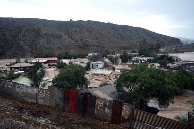 La Serena, July 21, 2026 The town of Islon, located approximately 10 km from La Serena, was hit by a second flash flood in the same week due to the activation and rising waters of the streams caused by the storm affecting the area. Alejandro Pizarro Aton, Chile, CHILE Aton 1174468  Copyright: AlejandroxPizarro AtonxChile