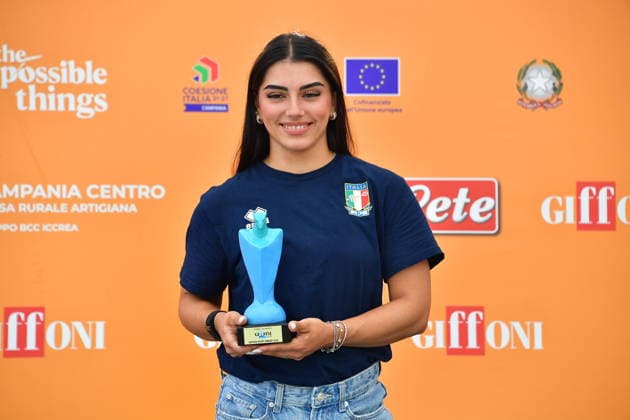 IPA86881350 - Giffoni Vallepiana Giffoni Festival 2026. Pictured: Giulia Imperio  Copyright: xVincenzoxLandix xVincenzoxLandix 86881350