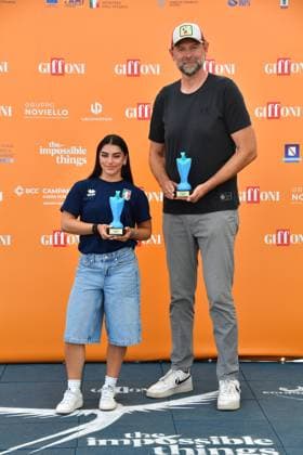 IPA86881354 - Giffoni Vallepiana Giffoni Festival 2026. Pictured: Giulia Imperio Gek Galanda  Copyright: xVincenzoxLandix xVincenzoxLandix 86881354